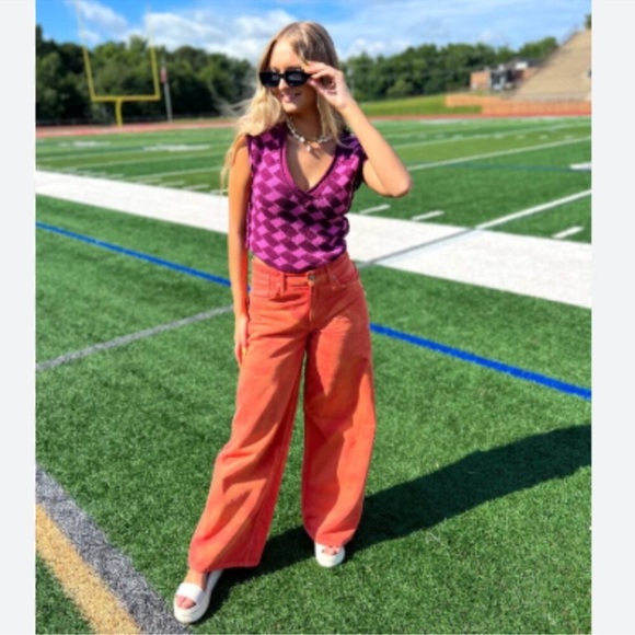 FREE PEOPLE We The Free Waterfall Baggy Wide Leg Jeans Oklahoma Sun Utility Pant - Picture 16 of 16